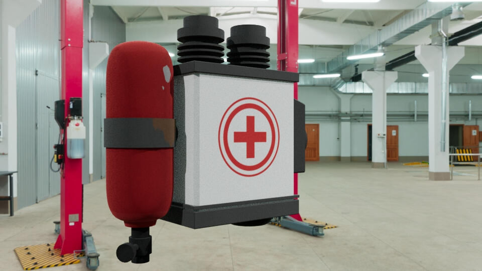 3D Model TF2 Medic Backpack